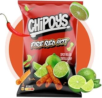 VSTARChips Crisps Bags Collections - Deliciously light & Crispy Chips Bags (Fire red hot chip 113g, 4 Packs)
