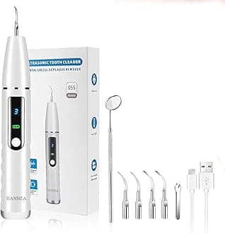 - Teeth Whitening Kit Electric Tartar Remover with LED, Teeth Stain Remover with 3 Working Modes, Teeth Cleaning Kits With 4 Stainless Steel Bits, Oral Mirror, Home Dental Care