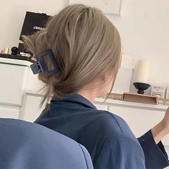 Ahoney 4 Pack Matte Hair Clips for Thin, Thick, and Black Hair - Small, Medium, and Cool Style Claw Clips for Women