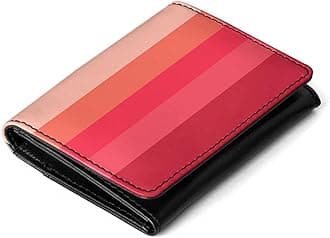DailyObjects Flip Top Card Wallet for Women, Berry Quin, Striped, Berry Quin