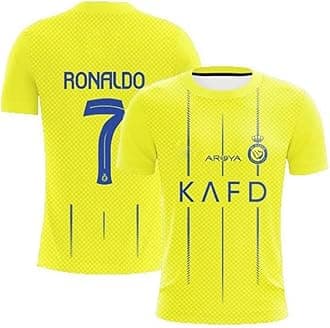 RJM Men Polyester Regular Fit Ronaldo Jersey 2025/26 (CR7 Fans Jersey Special Version)