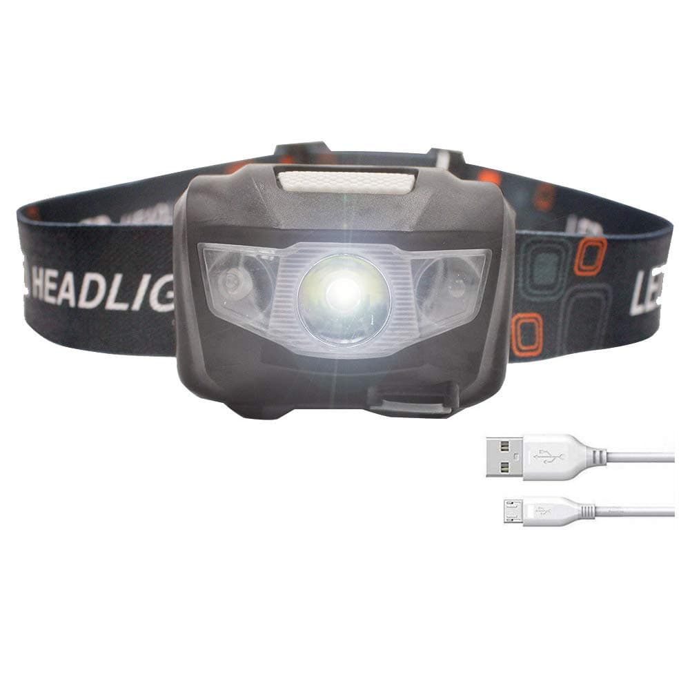 LED Headlamp Rechargeable USB Super Brightness Montion Sensor LED Headlight Flashlight LED Waving Control Headlamp for Running Jogging Hiking Fishing