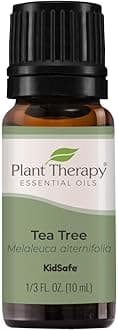 Plant Therapy Tea Tree (Melaleuca) Essential Oil 10 mL (1/3 oz) 100% Pure, Undiluted, Therapeutic Grade