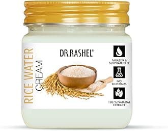 DR.RASHEL Rice Water Face Cream for Men & Women with Aloe vera extract (380 Ml) | Hydrating & Moisturizer Cream | Nourishing & soothnes Skin | Dead Skin Removal Facial Cream For All Skin Types