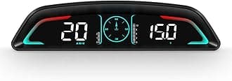 OBD2 Gauge Display,Head Up Display for Cars,Speedometer with Speed,Engine RPM,Clock,Overspeed Alarm,Water Temperature Alarm,Fatigue Driving Reminder,Fits Most Post-2008 Models