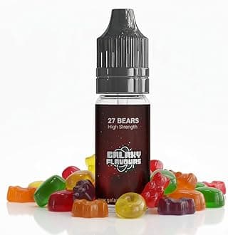 27 Bears Gummy Bear Food Flavouring Drops 10ml - Premium Nostalgic Extract for Professional Baking & Luxury Gummy Beverages - High Strength Food Grade Concentrate by GALAXY FOOD FLAVOURS