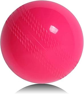 VENOM Soft Cricket Balls Practice, Training for All Age Group, Recommended for Indoor/Outdoor Street & Beach Cricket (Pack of One) (Pink), Standard - Silicone, Rubber