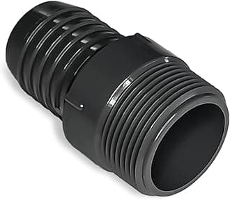 1 Inch PVC Hose Connector - Insert x MNPT Barb Fitting - Garden Fittings - Barbed Adapter For Water