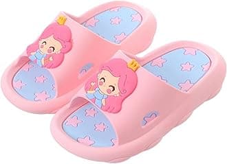 Girls & Boys Slide Sandals Slippers Kids Summer Non-Slip Beach Pool Shower Slippers Cute Water Shoes Slip On for Outdoor Bathroom