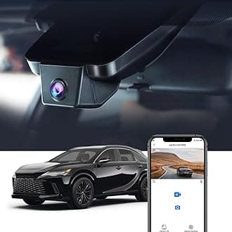 - 4K Dash Cam Suitable for Lexus RX 2023-2026 & RX Hybrid 350 350h 450h 500h (Gen5/AL30), OEM Factory Look, UHD 2160P Video, Built-in WiFi & APP, Loop Recording, G-Sensor, Plug & Play, 64GB Card