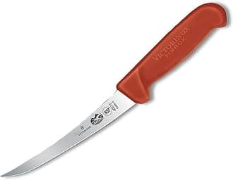 5.6601.15 Fibrox Curved Boning Knife, 15 cm Size, Red