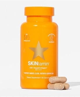 SKINtamin with Veggie Collagen Dietary Supplement, 30 Capsules