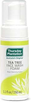 Thursday Plantation Tea Tree Face Wash Foam, Gentle Soap-Free Skin Cleanser, 5.1 fl oz