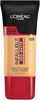 L'Oreal Paris Cosmetics Makeup Infallible Pro-Matte Liquid Longwear Foundation, Natural Beige, 1 fl oz.