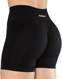 AUROLA Intensify V2.0 Women's Workout Shorts Athletic Running Shorts, Seamless High Waist Gym Yoga Shorts