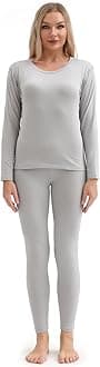 Thermal Underwear Women Ultra-Soft Long Johns Set Base Layer Skiing Winter Warm Top & Bottom
