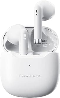 True wireless earbuds white