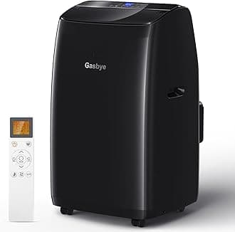 Dual Hose Portable Air Conditioner, [2024 Upgraded] Full DC Inverter Compressor, Energy-Saving 13.6 CEER, Low Noise (45dB), Cools Room up to 450 Sq.Ft., Backlit Remote Control, 10,000BTU, Black