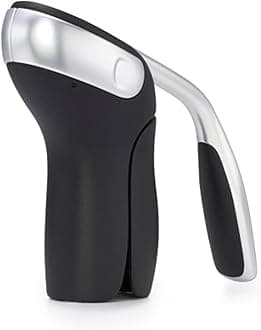 OXO SteeL Vertical Lever Corkscrew with Removable Foil Cutter