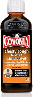 Covonia Chesty Cough Mixture mentholated 150ml effective relief of troublesome chesty cough
