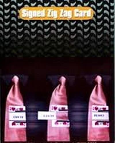 Signed Zig Zag Card Henry Evans