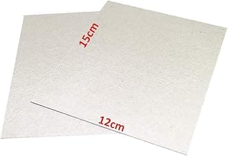 Rubik Large Microwave Waveguide Cover Plates Universal MICA Sheet for Microwave Oven Filter, Cut to Size (15x12cm) Pack of 2pcs