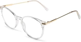 Baytion Blue Light Blocking Glasses - Computer Game Glasses Retro Round Eyeglasses Frame for Women Men, Anti Eye Eyestrain UV 400 Protection Reading Gaming Glasses Non Prescription