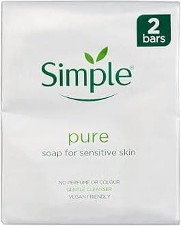 Simple 26058 Hand Soap Bars, 100 g, White (Pack of 6)" }