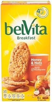Belvita Breakfast Biscuits Honey and Nuts, 6 portions x 50g