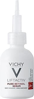 Vichy LiftActiv Pure Retinol Serum for Face, Anti-Aging Face Serum for Wrinkles & Fine Lines, .2% Retinol + Peptides, Resurfaces Skin Sexture To Smooth & Firm Skin, 1 Fl. Oz.