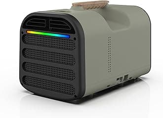 – Portable Air Conditioner, 5200 BTU Camping Tent Air Conditioner, Compact & Lightweight Outdoor AC Unit for Car, RV, Pets, Camp, BBQ, Remote Control & Touch Screen