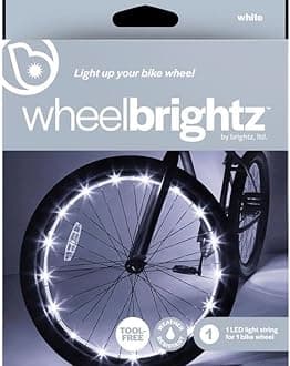 Wheel Brightz Lightweight LED Bicycle Safety Light Accessory White