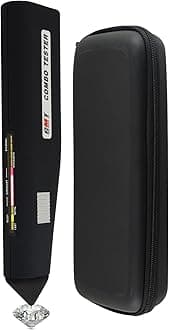 DANOPLUS Professional Diamond Moissanite Tester, High Accuracy Jewelry Test Tool Kit Combo, 2pt Gemstone Factory Calibrated Identifier Device