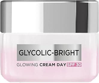 - Glycolic Bright Glowing Day Cream, Overnight Brightening Cream, Glycolic Acid in Gel-Like Cream Texture, that Visbily Minimizes Spots & Reveals Glowing skin, 50ml