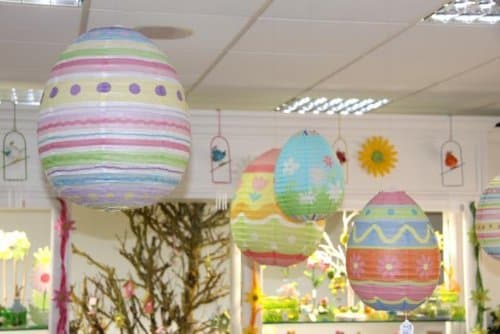 Easter Decoration Paper Hanging Egg Small