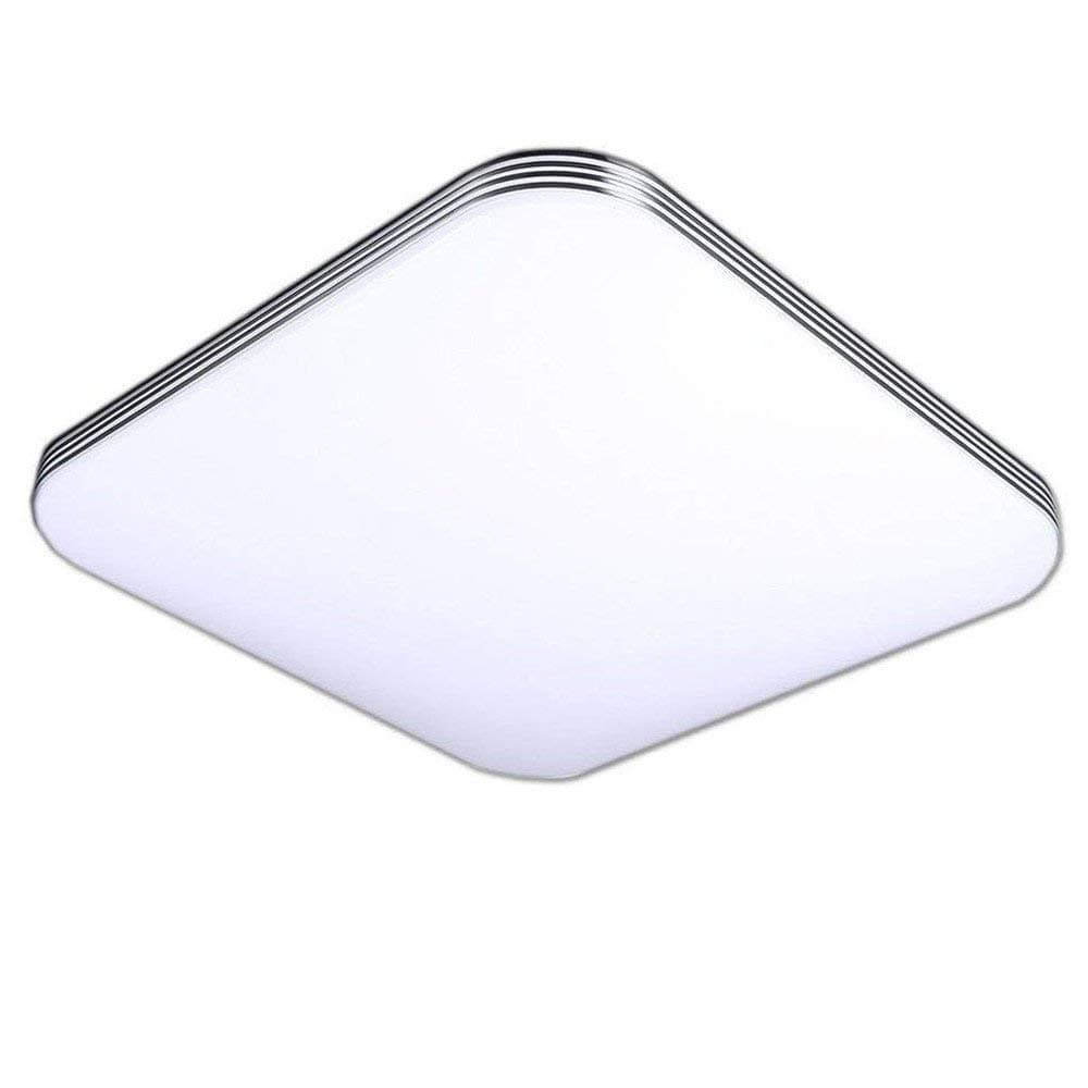 AFSEMOS 6000K LED Ceiling Light Flush Mount 24W 9.84inch Square LED Ceiling Lamp Without Flicker,2050 Lumens, IP44, 80Ra+ (Daylight White)