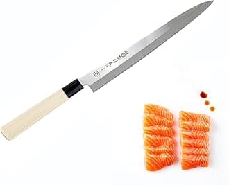 JapanBargain, Japanese Yanagiba Sashimi Knife Sushi Chef Knife, High Carbon Stainless Steel Blade 8-1/4 inch, Made in Japan, 210mm, 1-Pack