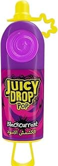 Juicy Drop Pop Blackcurrant Flovour Hard Candy With Sour Gel 26gm