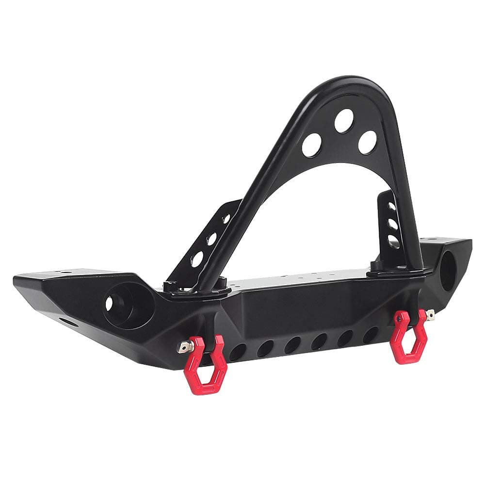 RC Front Bumper Crawler Bumper with LED Light for 1:10 RC Crawler TRX-4 Axial SCX10 SCX10 II 90046 SCX10 III AXI03007