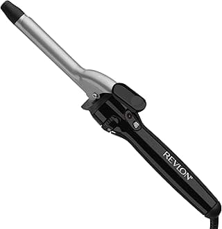 Revlon RV052 Perfect Heat Professional Styling Iron with Ceramic, Black, 0.75 Inch