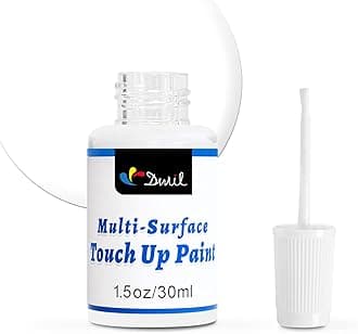 DWIL White Touch Up Paint - Multi Surface Touch Up Paint Pen, Scratch Repair for Wall, Door, Cabinets, Metal, Appliance, Wood, Furniture, 1.5 Fl Oz (High-Gloss, White)