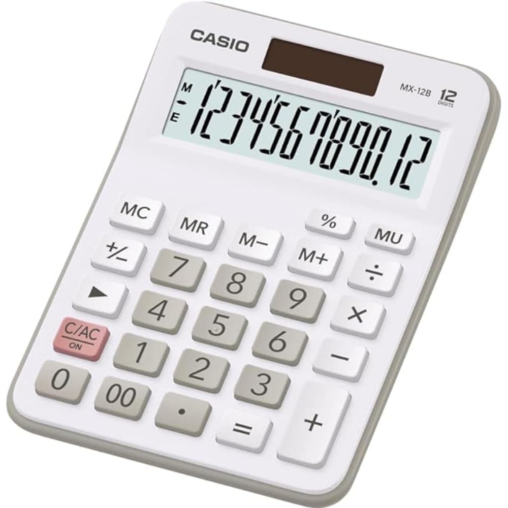 Casio MX-12 Desk Calculator 12-digit Display