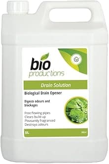 Eco Biological Drain Cleaner 5 Ltr Enzymes - Bio Productions DRAIN SOLUTION