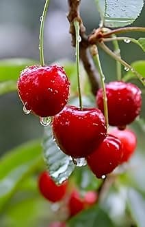 PAJUSDYASI-Sweet Red Barbados Cherry (HYBRID) Healthy live plant for Home Garden Tree Pack of 1 Plant Height-2Ft To 3 Ft