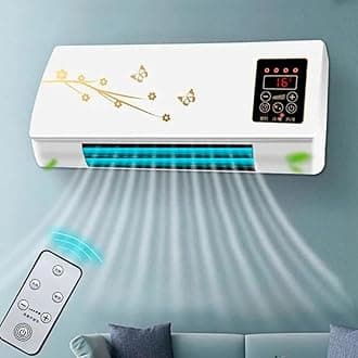 Split Max Aire Acondicionado Portatil, 2 In 1 Portable Air Conditioning, 2024 New Wall Mounted Air Conditioner, With Remote, For Home/Office/Bedroom (White B)