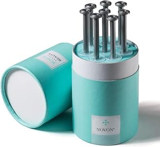 White Dental Beauty Teeth Whitening Kit; 8 Syringes of 1.2 ml Tooth Whitening System Powered by NOVON® Technology. Includes Kit, Boil and Bite Whitening Trays, and Case (5% Carbamide Peroxide)