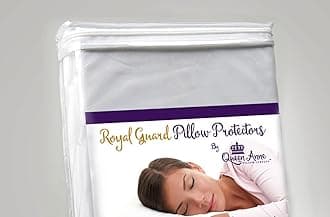 Pillow Protectors – Queen Anne Pillow Co. - Waterproof Pillow Covers 2 Pack – Washable Pillowcase Protectors – Hypoallergenic Bed Pillow Protectors with Zipper (Standard/Queen)
