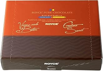 ROYCE' Pure Chocolate "Venezuela Bitter & Ghana Sweet" - Assortment of Bittersweet and Semi-sweet Dark Chocolates | Baking and Desserts | Japanese Chocolate from Hokkaido (40 Pieces of Chocolate)