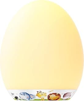 MediAcous Night Lights, 2000mAh Baby Night Light with 7 Colors Changing & Dimming Function, Rechargeable Kids Night Light with 1 Hour Timer & Touch Control for Bedroom, Living Room [Energy Class A]