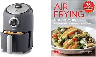 DASH Compact Air Fryer Oven Cooker + Air Fryer Recipe Book